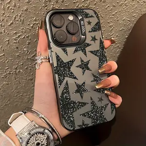 High-End Star Trend Pattern Phone Case, Compatible with Iphone 16/16 Plus/16 Pro/16 Pro Max, Iphone 15/15 Plus/15 Pro/15 Pro Max  Iphone 14/14 Plus/14 Pro/14 Pro Max Iphone 13/13 Pro/13 Pro Max, Iphone 12/12 Pro Max Iphone 11 Iphone XR/XS Max Stylish Prem