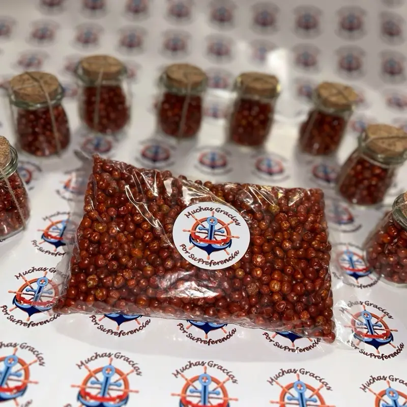(1/2lb)Media libra de Chile Chiltepin - Superhot Desert Pepper Seeds, 3/8 Inch Round or Slightly Oval, Wild Chile Pepper from Mexico, Arizona, Texas & New Mexico
