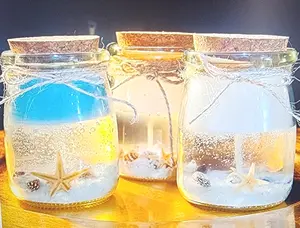 Handcrafted Seashell Candles, relaxing, tranquility, soothing, beach, ocean, sand