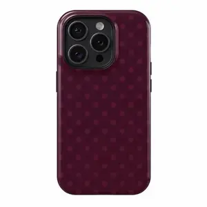 Magsafe Burgundy Polka Dot Phone Case, Suitable for IPhone17 ProMax, 16Promax, Pro, Plus, 15, 14, 13,12. Stylish Design, Shockproof Protective Case, Smartphone Case, Phone Cover, Gift