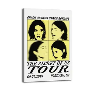 Gracie Abrams The Secret Of Us Posters Room Aesthetic Canvas Wall Art  for Teen and Girls Dorm Decor Abstract Wall Art Colorful  Prints Aesthetic Room Decor