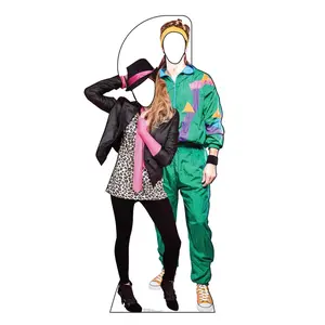 Advanced Graphics 2841 72x34 in. 80s Couple Photo Decor Cardboard Cutout Standup