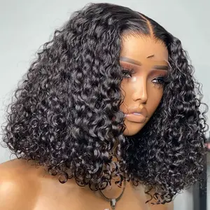 7x6 HD Lace Front Wigs Human Hair Wear and Go Glueless Wigs Human Hair Pre Plucked Pre Cut Deep Wave Bob Wig Human Hair Lace Front Wigs for Beginners Upgraded No Glue 6x4 Lace Closure Glueless Wigs for Black Women