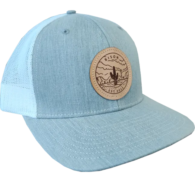 Bison Leather Patch Cap - Richardson 112