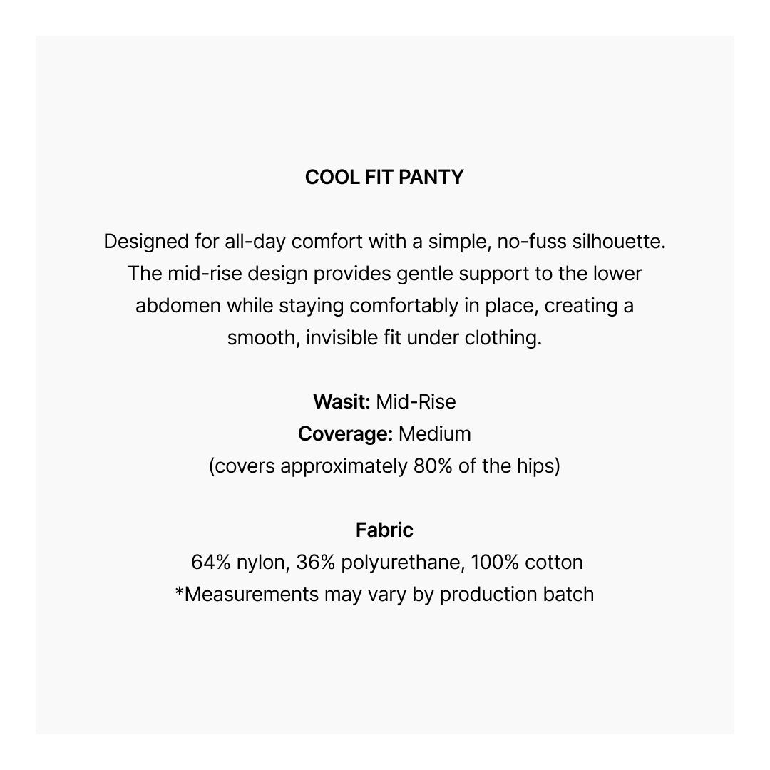 [VERISH] Cool Fit Panty - SIZE UP RECOMMENDED - Seamless No-Show Underwear for Women - Mid-Rise Fast-Drying Cooling Everyday Comfort