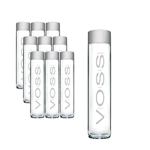Pack of 9, 6, 3 Voss Artesian Still water from Norway Naturally pure for a crisp, refreshing taste 375ml GLASS bottled water 12.7 Fl oz