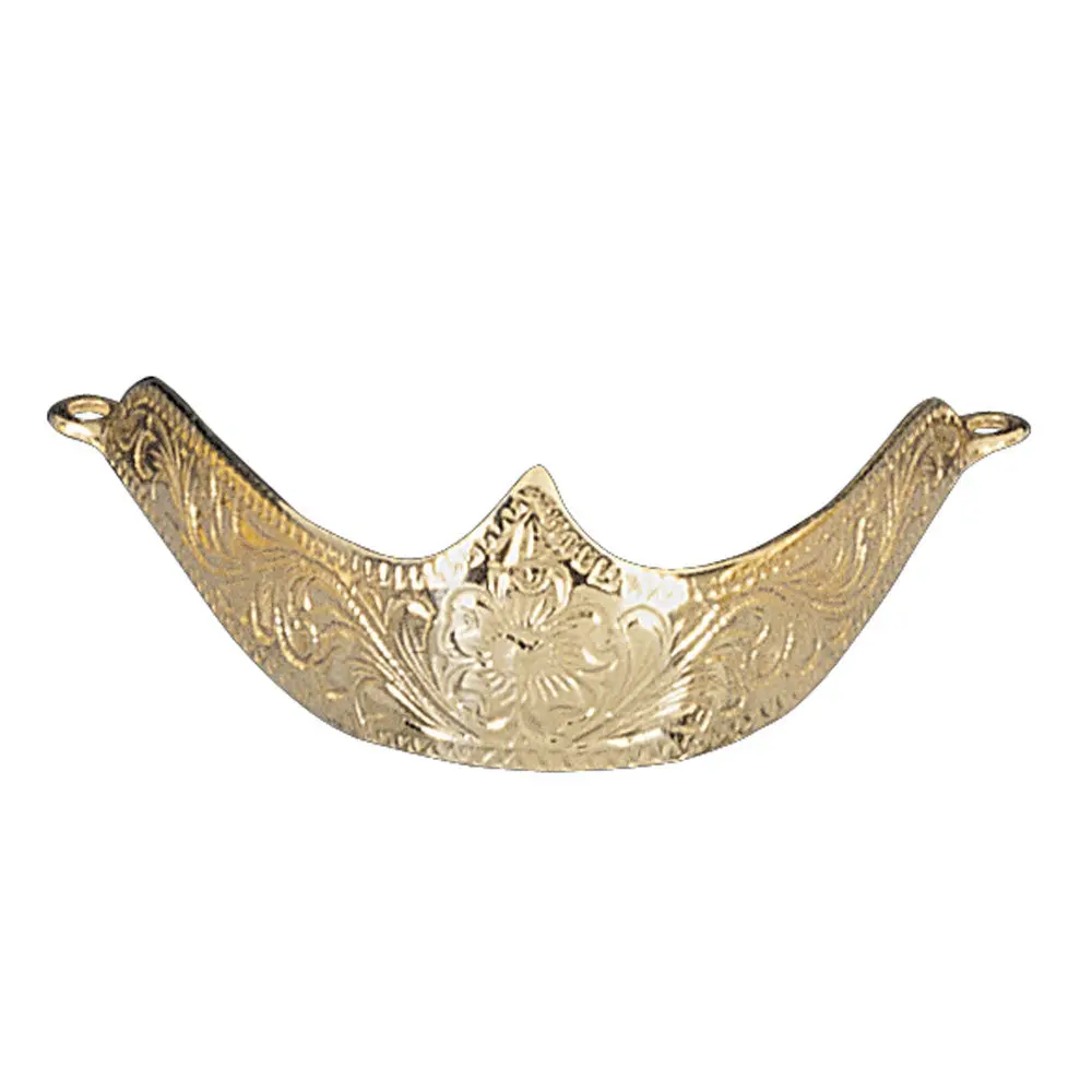 14116 Brass Cowboy Boot Engraved Toe Cap Tips