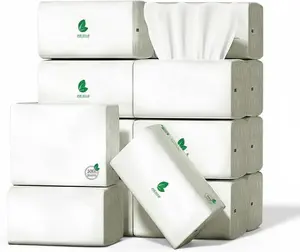 Small Facial Tissues 9000 Sheets of 18 Packs Not in Box 5-Ply Extra Thick & Ultra Soft Travel Paper Tissues, Unscented Bulk Supply Soft Pack Household Tissues for Home, Office and Car