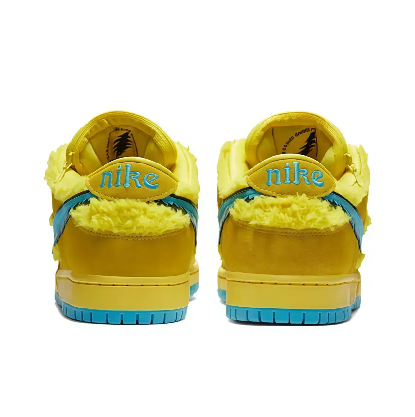 Bright Yellow Lake‑Blue Color‑Block Suede Sneakers, Fuzzy Frayed Detail, Durable Rubber Sole, Retro‑Style Unisex Daily Street Footwear