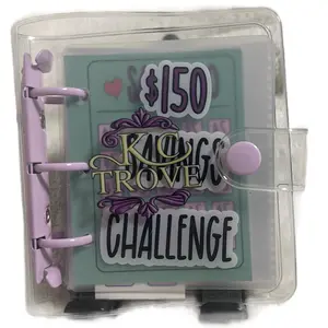 KC TROVE Mini Binder Savings Challeng $500 Saving Money Budgets Cash Envelope Wallet Budget Binder Notebook Planners