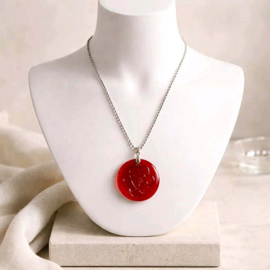 Red Spiral Pendant – Confidence, Energy & Modern Style