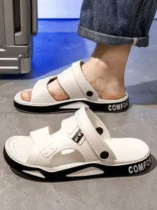 Men's Outdoor Sports Colorblock Casual Sandals, Eva Material, Medium Width, All Seasons, Water Travel Hiking Shoes