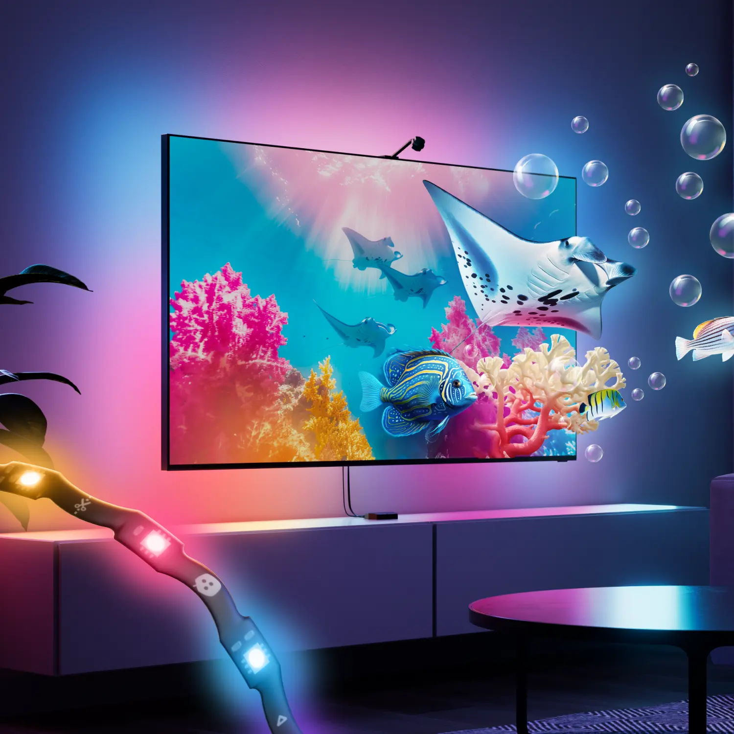 Nanoleaf 4D V2 Screen Mirror + Lightstrip Kit  (TVs & Monitors up to 65")