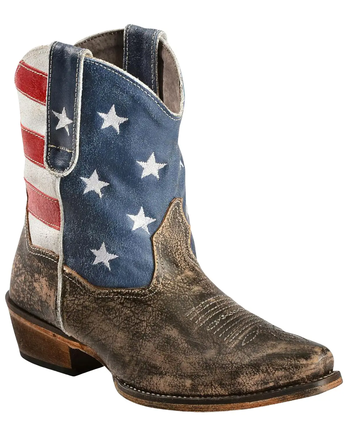 Women's Women'S Americana Patriotic Boot Snip Toe - 09-021-0977-0102 Br