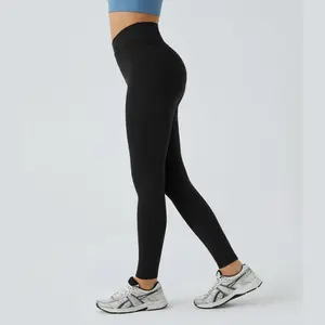 Halara Softlyzero Crossover Color Block Leggings-UPF50+