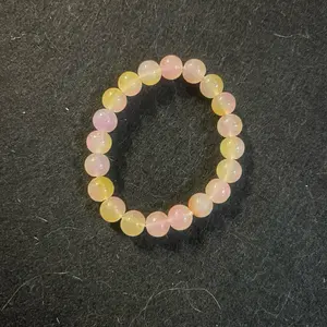 Pink/Orange morganite bracelet