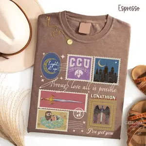 Crescent City comfort colors shirt, HoSaB sjm , Light it up, Crescent City otter stamp, Lunathion, CCU Champions, Bryce Quinlan Hunt athalar, No-Fade Colors, Wash After Wash, Gildan Unisex, Premium Quality Cotton