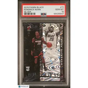 Kendrick Nunn PSA 2019 Panini Black Silver Rookie /65 10
