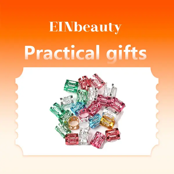 EINbeauty Iridescent Metal Hair Clips - Handmade Braiding Styling Tool, Hollow-Out Decorative Small Clips, Hair Sectioning and Hold Clips.Quantity: 5-6 pieces.