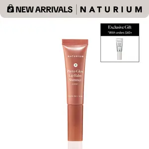 Naturium Phyto-Glow Lip Balm Shimmer Collection, Hydrating Lip Care