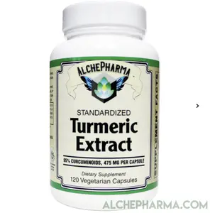 Turmeric 500mg. w/ Sabinsa’s Curcumin C3 Complex Capsules - 120 Veg Caps