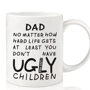 Dad Mug - Fathers Day Gift For Dad - Gift Idea For Father, Daddy - Birthday Cup For Dads - Birthday Gifts For Dads From Daughter and Son