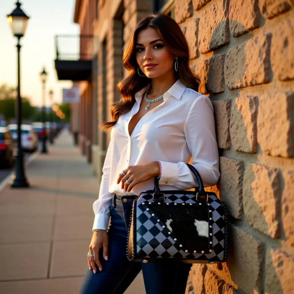 Women's Blue Diamond Speedy Handbag