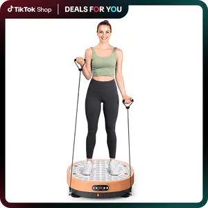 MERACH Round Model Vibration Plate Exercise Machine with massage, Lymphatic Drainage Machine, Whole Body Workout for Wellness and Fitness, dealsforyoudays