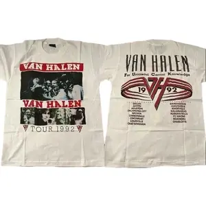 [SALE UP TO 30%] Van Halen Tour 1992 Two Side White Unisex T-Shirt, Vintage 90s Rock Band Tee, Retro Heavy Metal Concert Shirt, Classic Guitar Rock Graphic Tee, Unisex Tour Fan Merch, Legendary Rock Band Shirt, Nostalgia 90s Music Tee