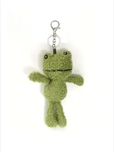 Cute Frog Design Keychain, Cute Animal Design Keychain for Women & Men, Fashion Accessories for Bag Decoration, Stylish Keychain, Bag Charm Keychain
