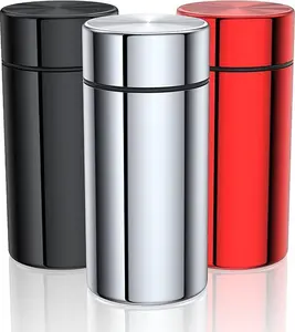 Portable Aluminum Storage Jar 3-Pack,Airtight Smell Proof Container, Metal Waterproof Small Bottle Multipurpose Container for Coffee & Teas, Herb Spices Container