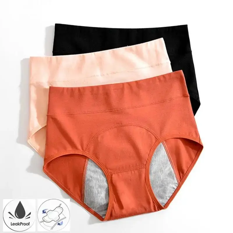 New stylePanties for Menstruation Cotton Menstrual Panties High Waist Period Underwear Culotte Menstruelle Leak Proof Bragas Menstruales