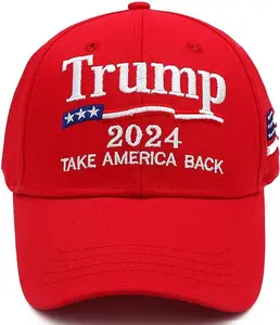 Trump Hat Trump Merchandise MAGA Hat Trump Hat 2024 Embroidered Adjustable Baseball Cap trump hats
