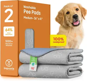 Reusable Dog Training Pad Medium 36"x41", Waterproof Washable Pee Pad for Puppies, Floor Protection for Potty, Crate & Indoor Use