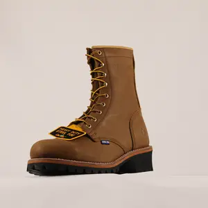 Men's Waterproof Logger Work Boots