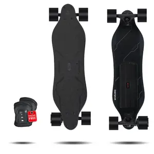 MEEPO Campus Electric Skateboard with Remote, 4 Speed Controler,Durable Maple Deck, 15.5 MPH Top Speed, 10KM Range for Teens Beginners