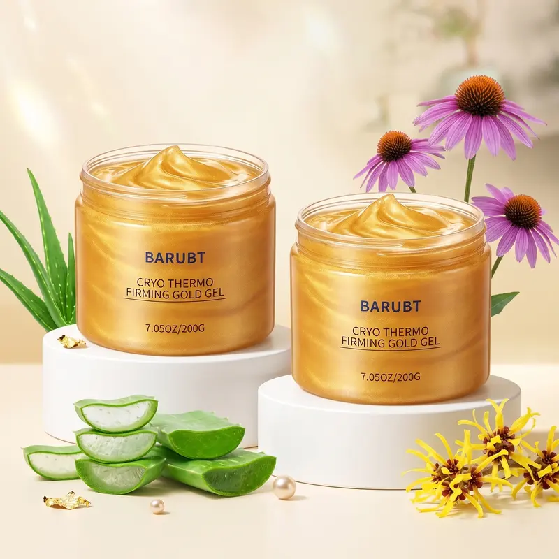 Buy 1 Get 1 Free Anti-Cellulite Cryo Thermo Sculpting Gold Cream - 15-Day Firming Tightening Gel, Invigorating Warming & Cooling Massage Body Care for Toning, Smoothing Skin (Belly, Thighs) - 7.05oz/200g Bottle for Adults, All Skin, Arms Smooth Care