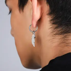Feather earrings for men and women summer accessories for daily wear