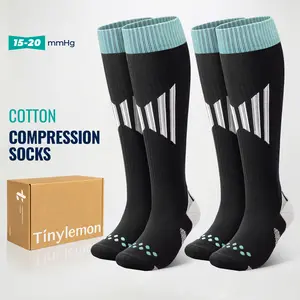 Tinylemon Compression Socks for Flying & Pregnancy, 2-Pair Pack, For Women & Men – Gentle 15–20 mmHg Support, Comfortable for All-Day Wear, Not Tight, Long Hours Friendly
