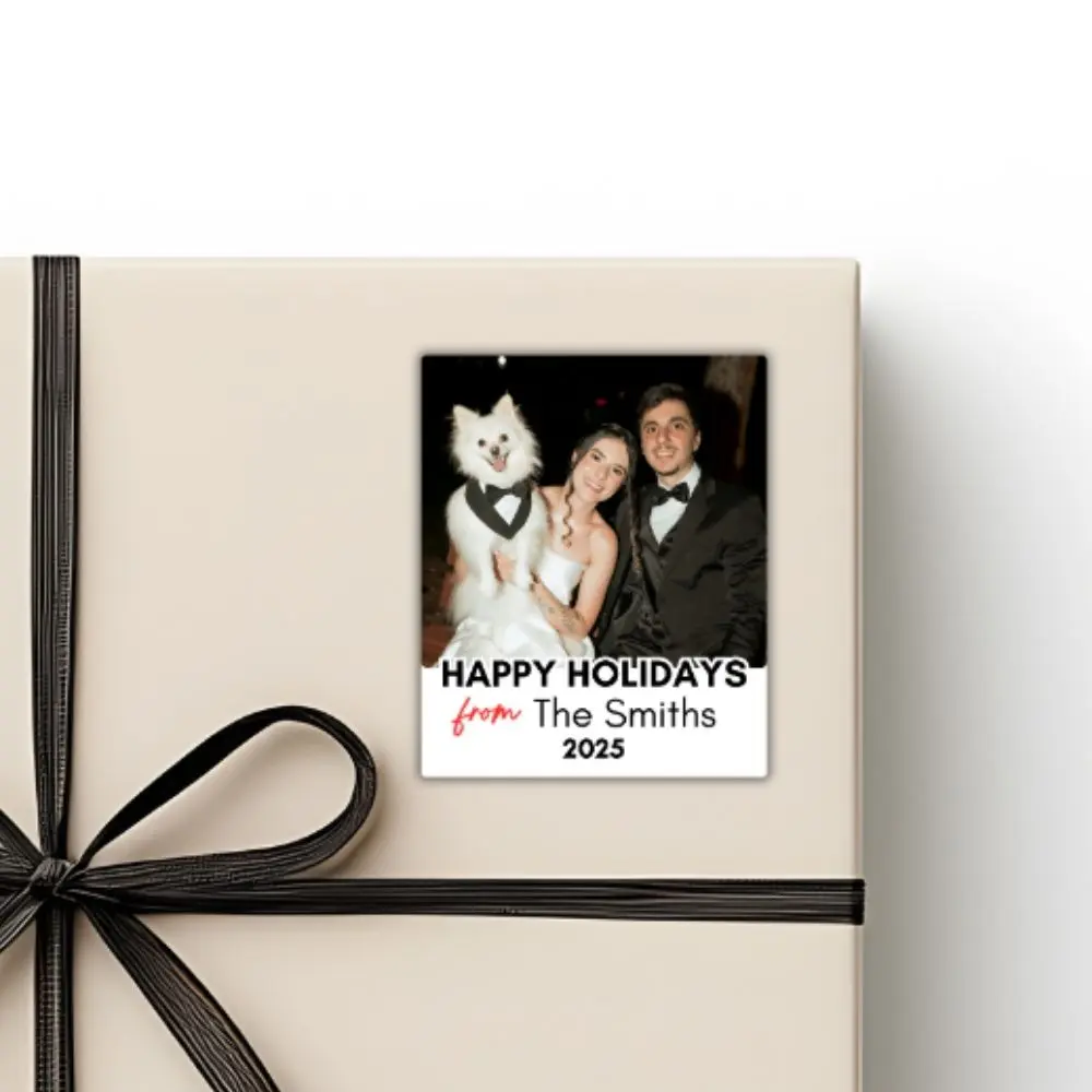 Custom Photo Gift Tags - 44 Labels per Order for Personalized Gifts Customizable with Your Own Photo Ideal for Birthdays Holidays & Special Events