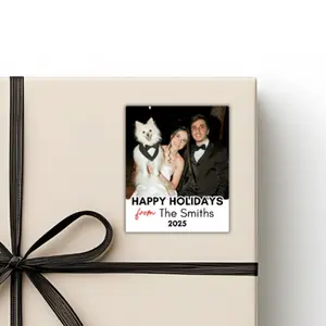 Custom Photo Gift Tags - 44 Labels per Order for Personalized Gifts Customizable with Your Own Photo Ideal for Birthdays Holidays & Special Events