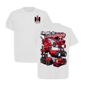 [Sale Up To 45%] Harvester Tractor Shirt, Family Farming Design  – 2 Sides, Unisex for Men for Women, Menswear, 100% Cotton