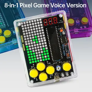 DIY Pixel Game Console Break Free From The Digital Age Production Kit DIY 51 Single-Chip Children Game Kit Classic Game Soldering Electronic Machine Game Set