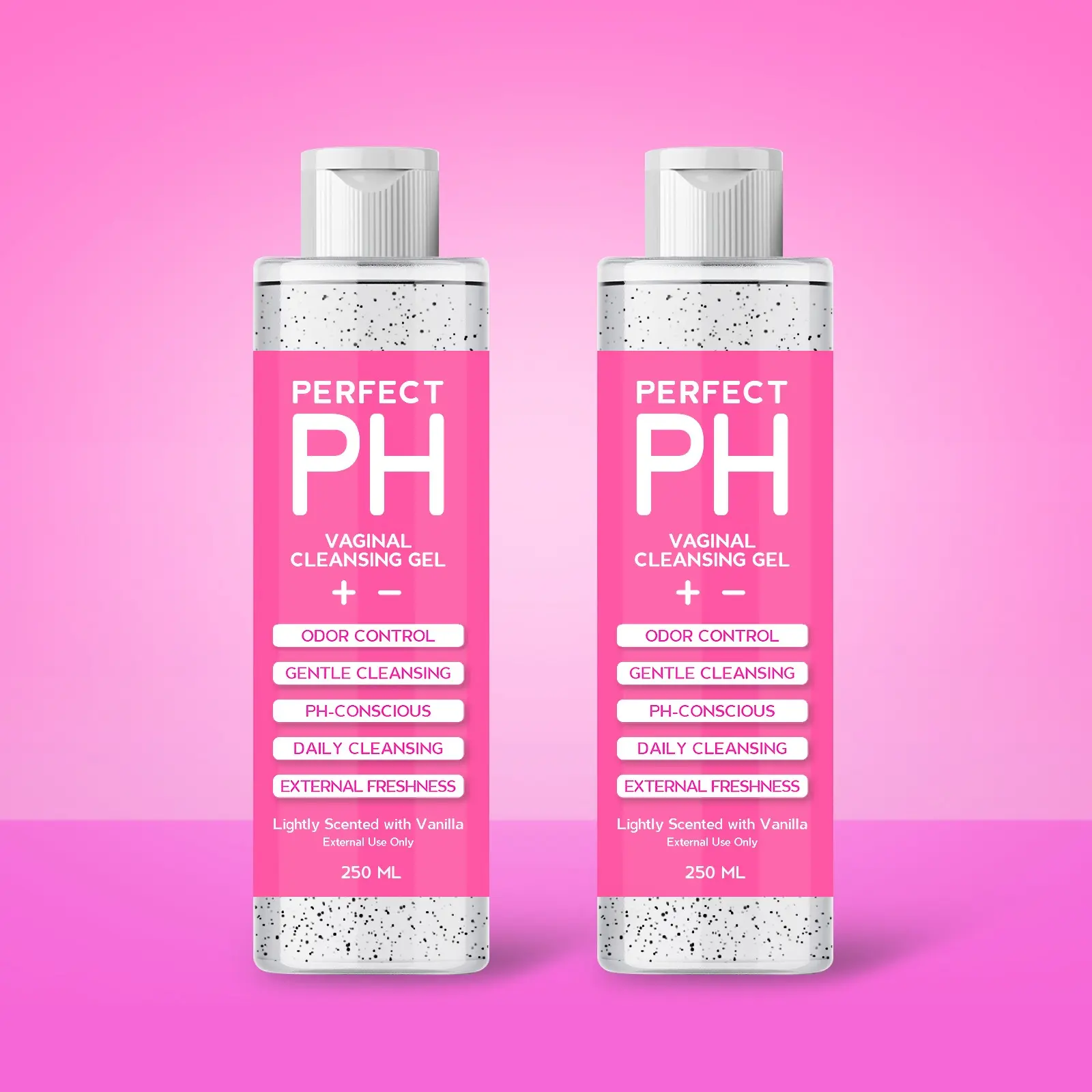 CBB Perfect PH Feminine Wash Double Pack | Daily Gentle Cleanser | Hint of Vanilla | Odor Control | 250mL Each