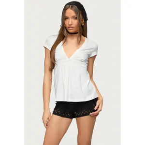 Ilana V Neck Babydoll Top