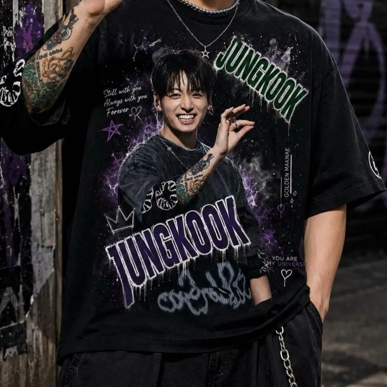 Jungkook shirt,music fan,Korean Pop Aesthetic Streetwear,Perfect Gift for Music Lovers,fan apparel tour shirt,Concert Outfit Gift for Music X3F