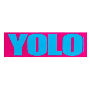 Pink Yolo Bumper Sticker