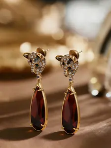 1 pair of vintage elegant amber drip earrings, suitable for daily wear, vacation dates, and other occasions, and also a surprising and exquisite small gift.