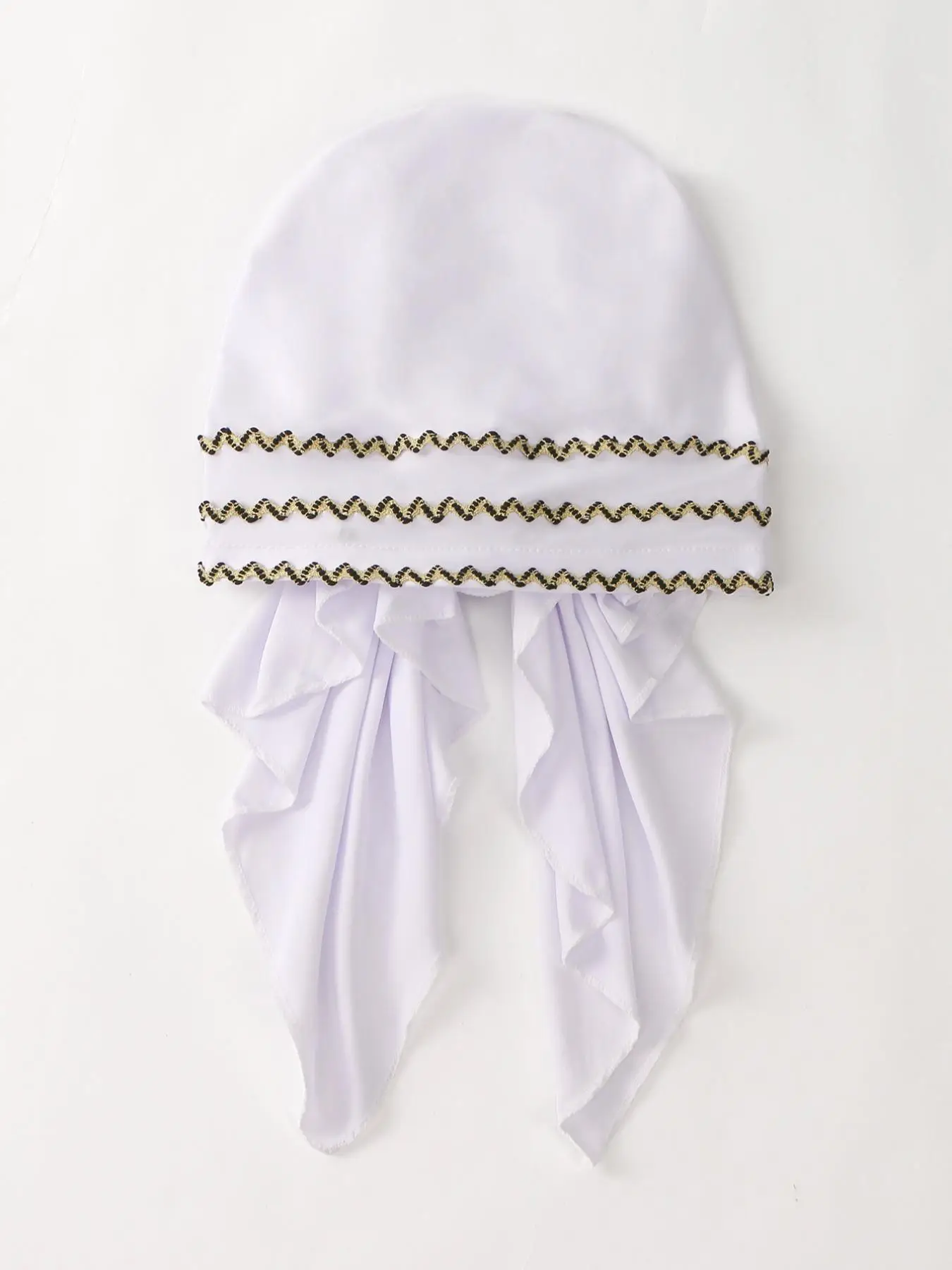 Women's Solid Color Curved Hem Hijab, Soft Comfortable Head Covering for Chemotherapy and Hair Loss, Fashionable Hair Loss Solution for Women