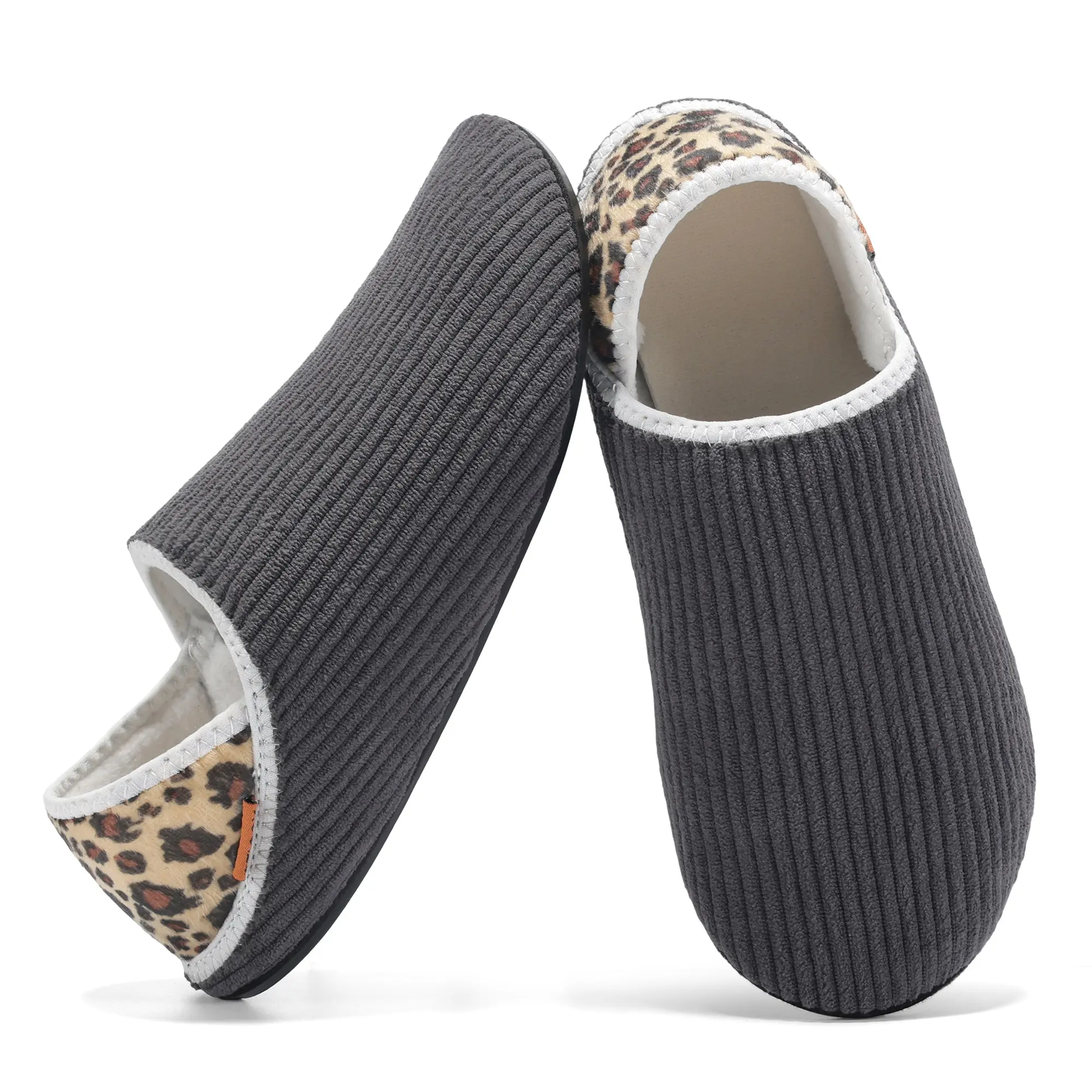 Womens Mens Slippers with Rubber Sole Soft-Lightweight House Slipper Socks Around House Shoes Non Slip Indoor